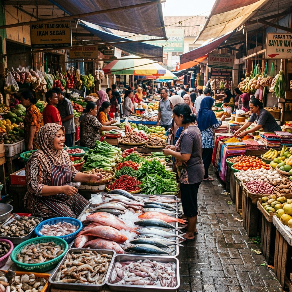 Pasar Tradisional Masih Menjadi Pilihan untuk Pangan Segar di Tengah Modernisasi