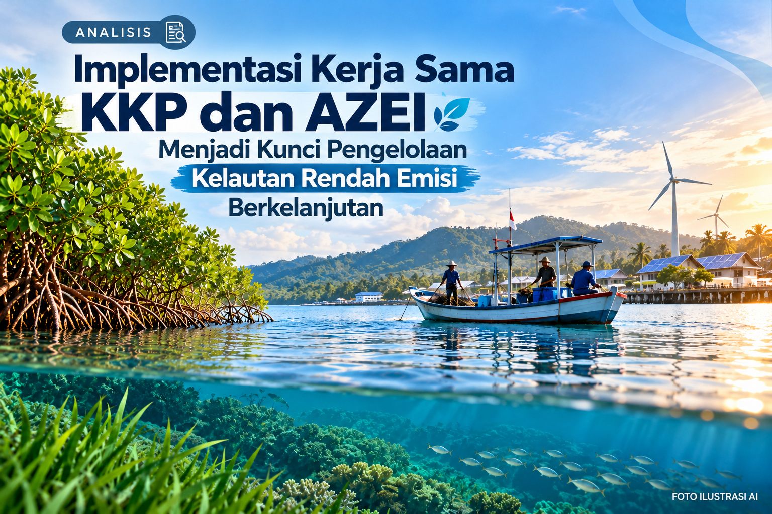 Implementasi Kerja Sama KKP dan AZEI Menjadi Kunci Pengelolaan Kelautan Rendah Emisi Berkelanjutan