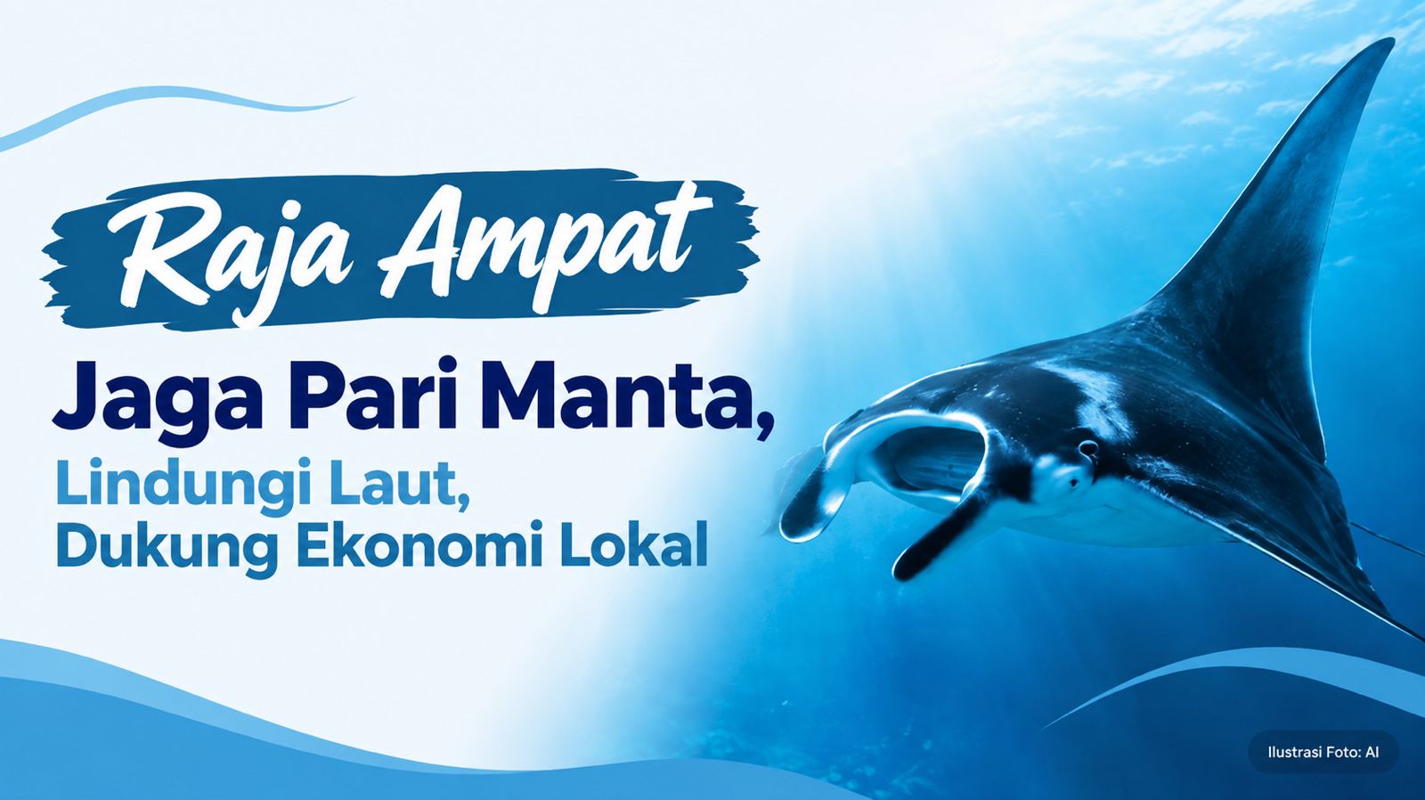 3.000 Pari Manta dan Manta Impact Bond Perkuat Konservasi Raja Ampat