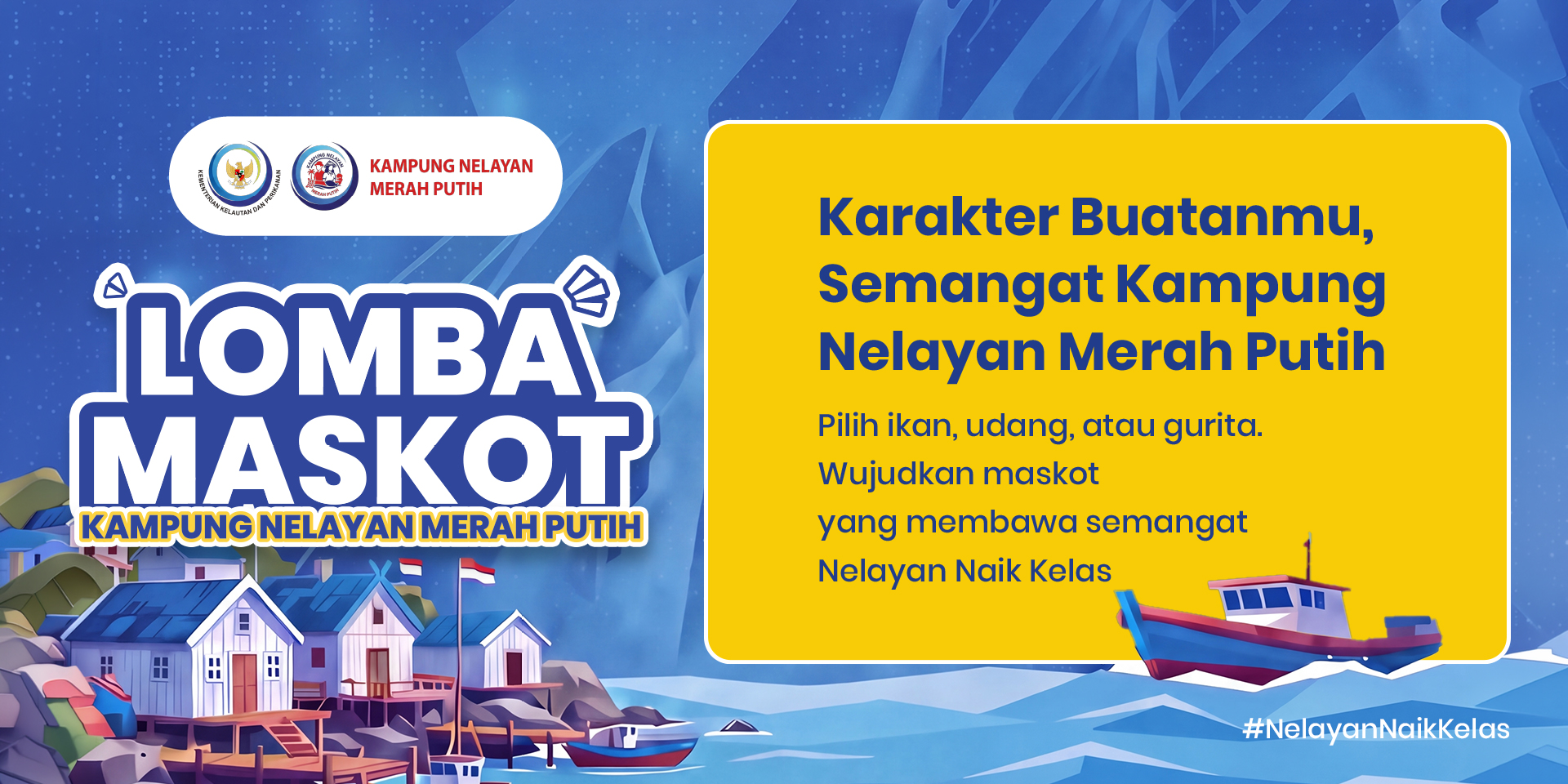 Lomba Maskot Kampung Nelayan Merah Putih