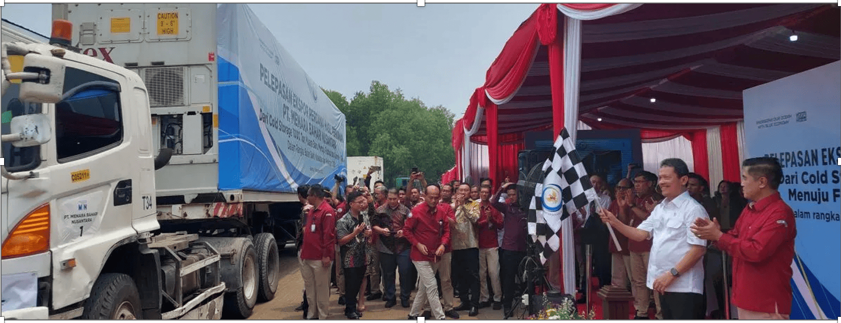 Ekspor Perdana dari Cold Storage 1000 ton Muara Baru ke Tiongkok