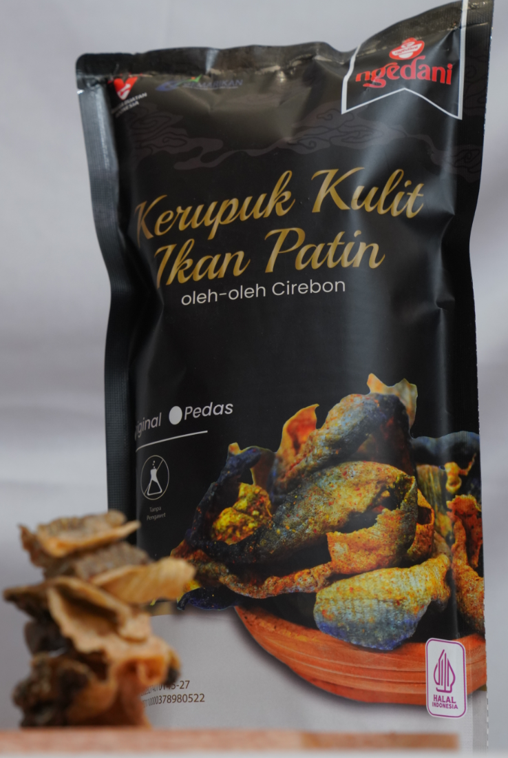 Cemilan sehat dan bergizi kulit ikan patin